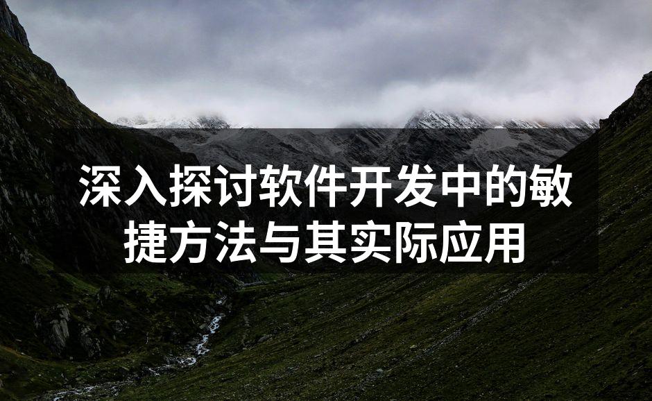 深入探讨软件开发中的敏捷方法与其实际应用